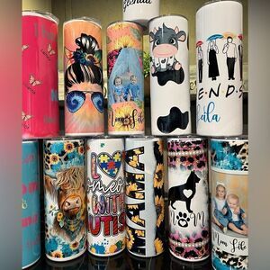 Cute tumblers, 20oz skinny tumbler